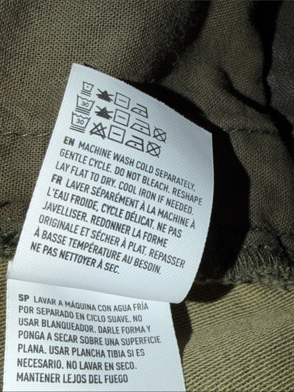 American Eagle Outfitters Olive Green Camo Field Jacket Nah to Love XL - Picture 8 of 11